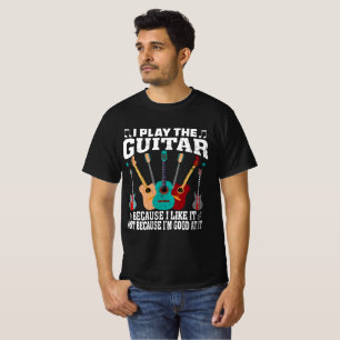 Jag spelar Guitar Funny Guitar Music T-Shirt