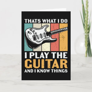 Jag spelar Guitar och jag känner Sak Kort