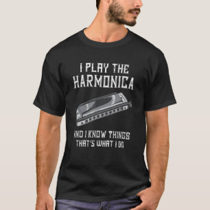 Jag spelar Harmonica Musician Harmonicist Harmonic T Shirt