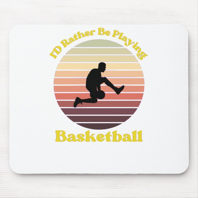 Jag spelar hellre basket musmatta (Framsidan)