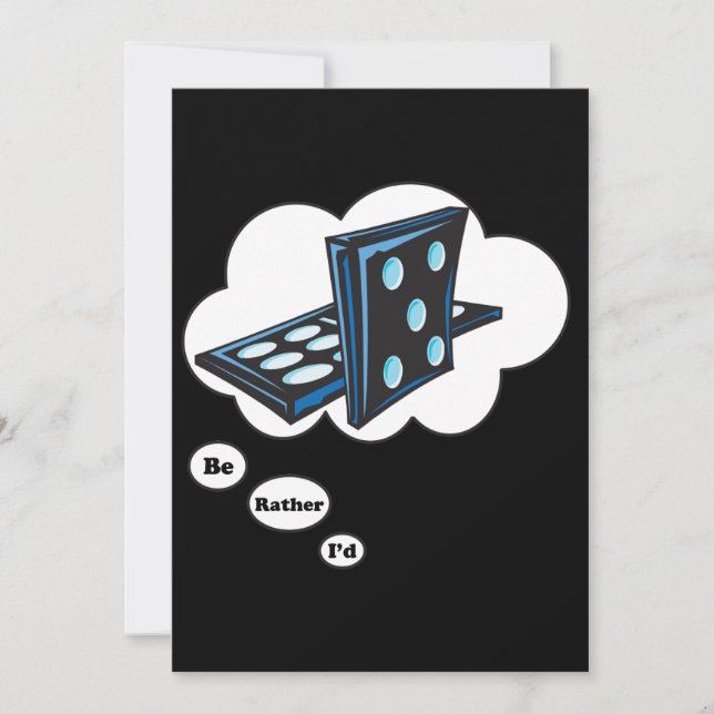 Jag spelar hellre Dominos 2 Inbjudningar (Framsida)