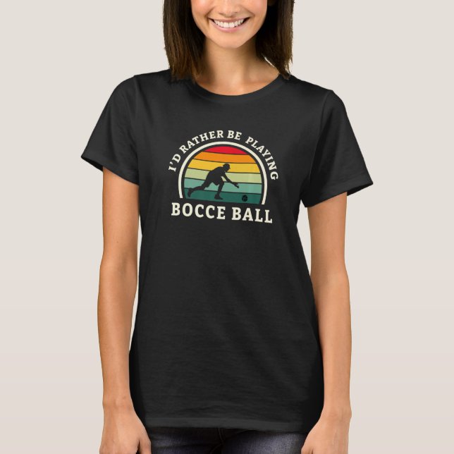 Jag spelar hellre för Boll Älskare Premium T Shirt (Framsida)