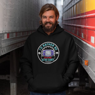 Jag spelar hellre handhållna Retro-spel Hoodie