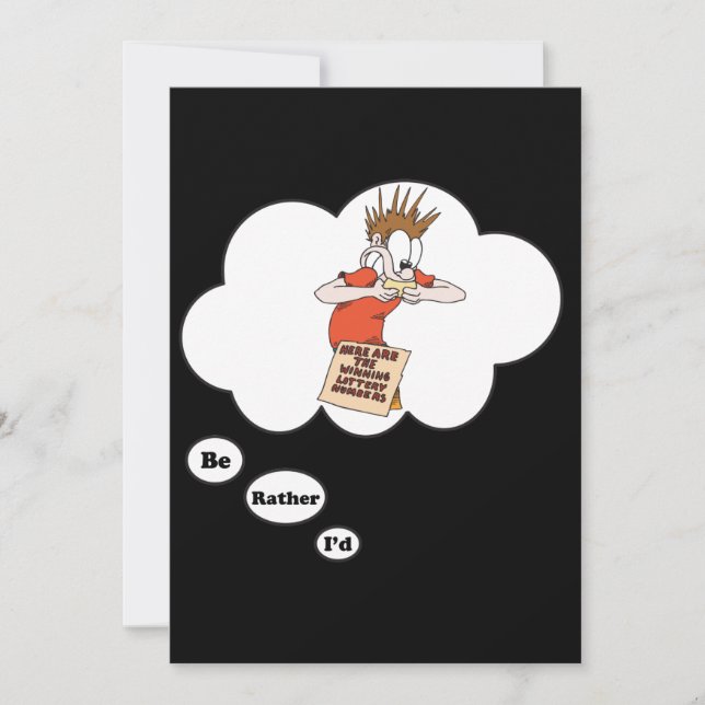 Jag spelar hellre Lottery 3 Inbjudningar (Framsida)