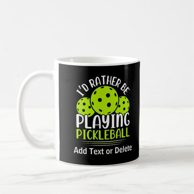 Jag spelar hellre Pickleball Kaffemugg (Vänster)