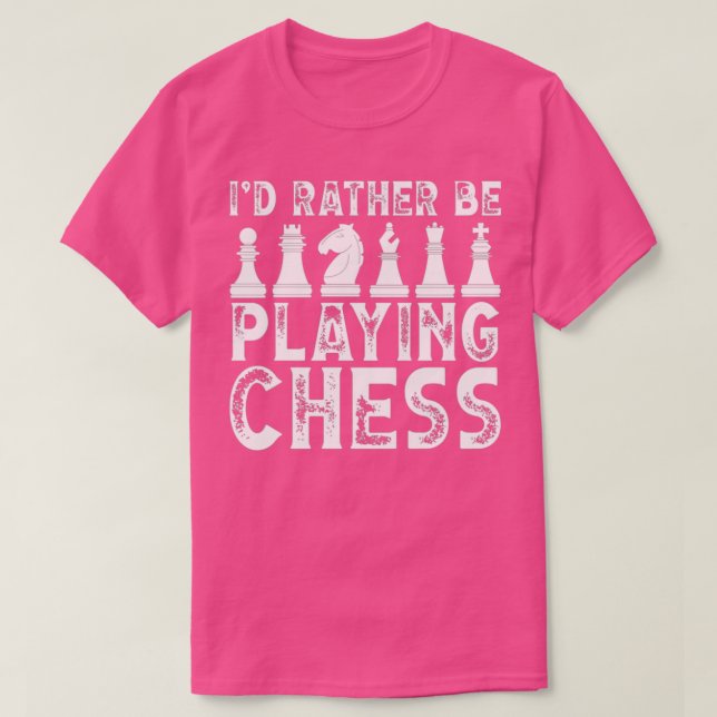 Jag spelar hellre schack t shirt (Design framsida)