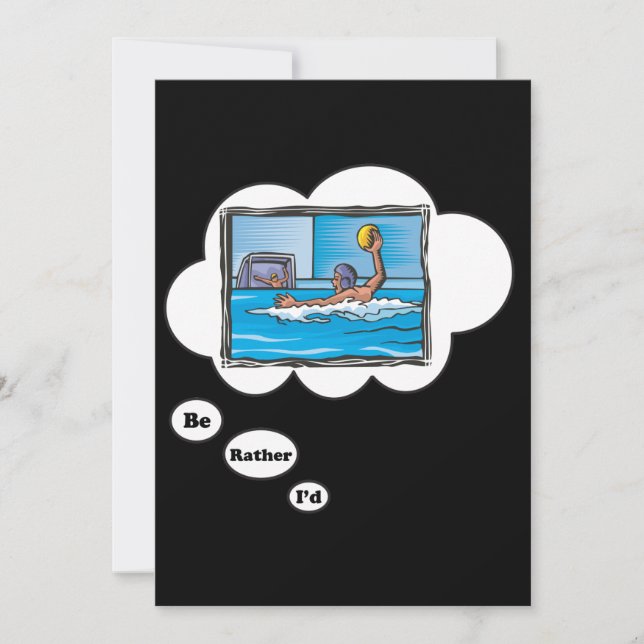 Jag spelar hellre Vatten Polo. Inbjudningar (Framsida)