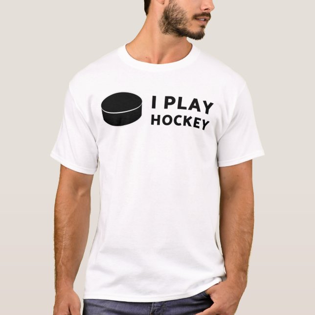 Jag spelar hockey! t shirt (Framsida)