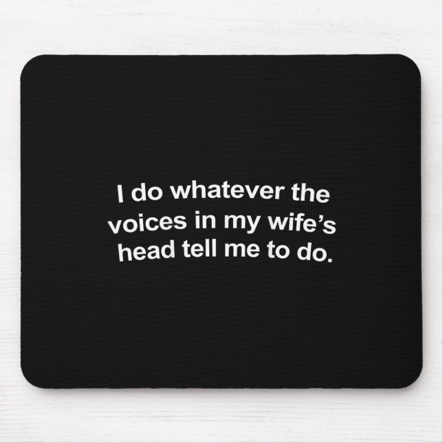 Jag Spelar ingen roll rösterna i min änka. Musmatta (Framsidan)