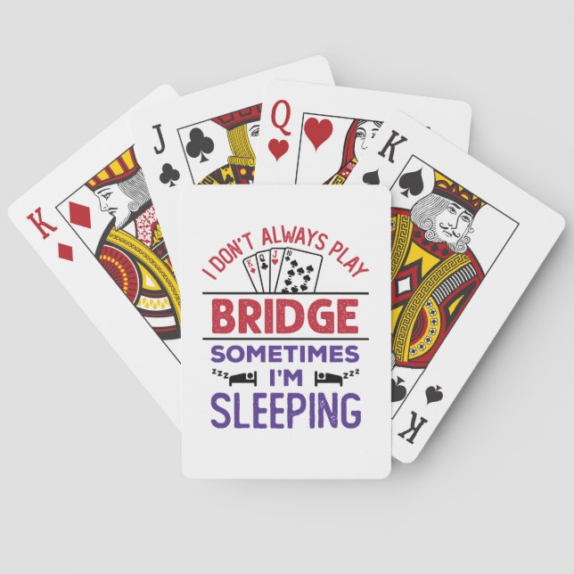 Jag spelar inte alltid brygga ibland jag sover casinokort (Baksidan)