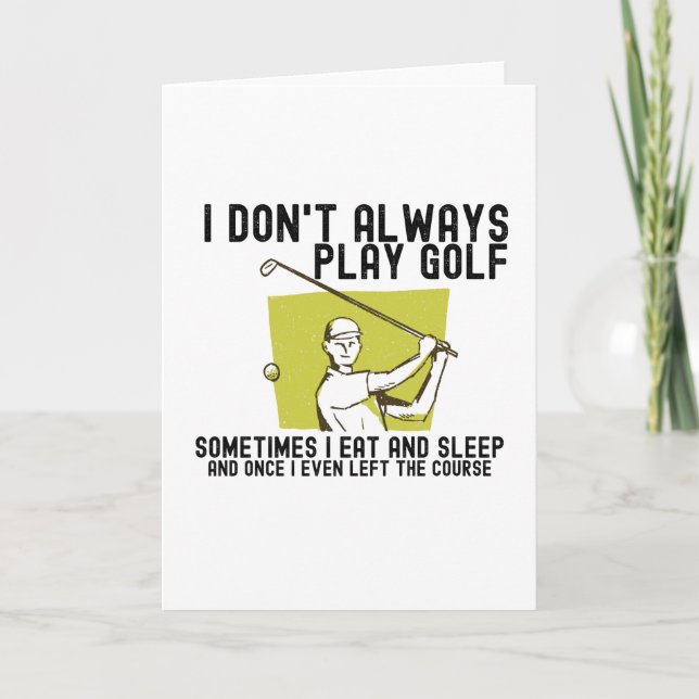Jag spelar inte alltid Golf. Kort (Framsida)
