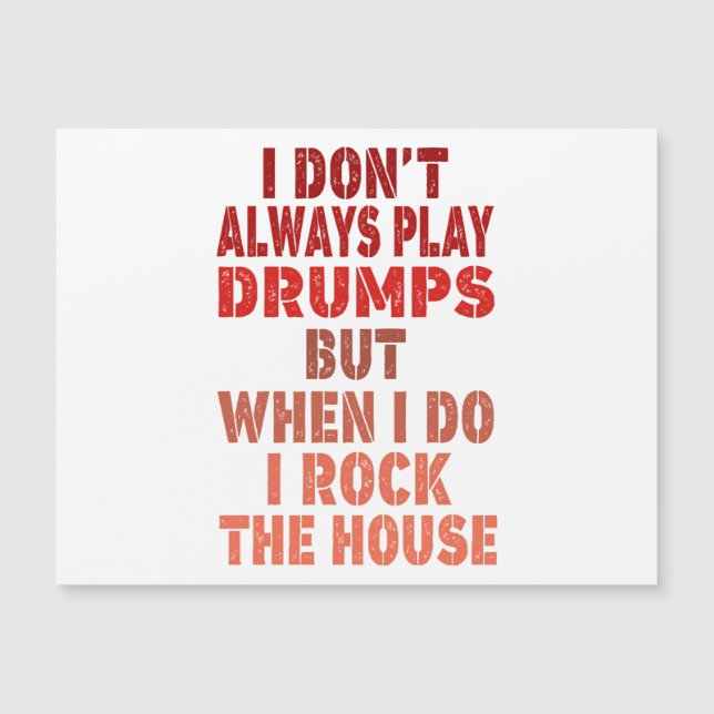 Jag spelar inte alltid trummor, roliga retro sunse (Framsida)