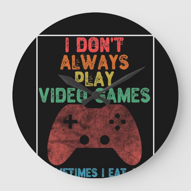 Jag spelar inte alltid videospel - roligt spel stor klocka (Framsida)
