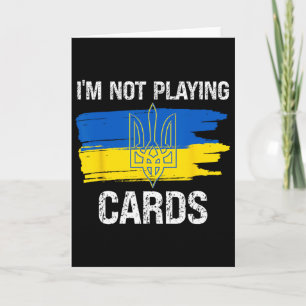 Jag spelar inte kort Ukraina Stöd Politisk Su