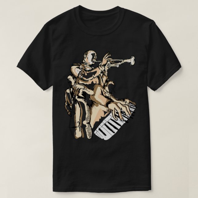 Jag spelar Jazz Music T Shirt (Design framsida)
