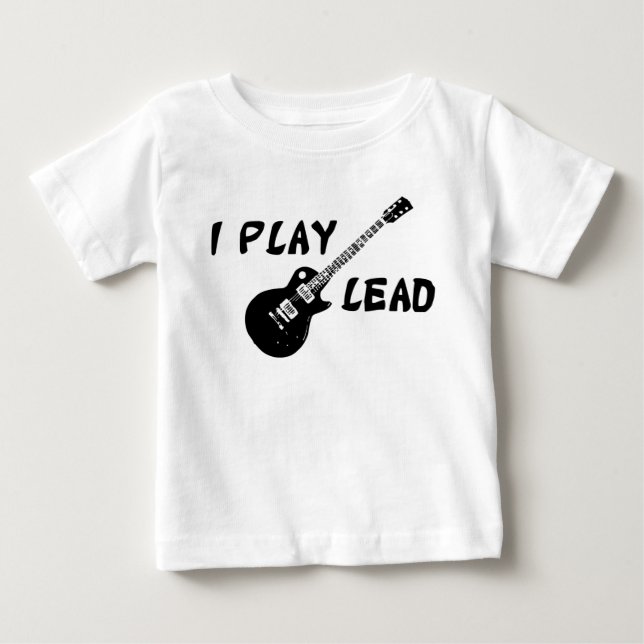 Jag spelar Lead Guitar Tee Shirt (Framsida)
