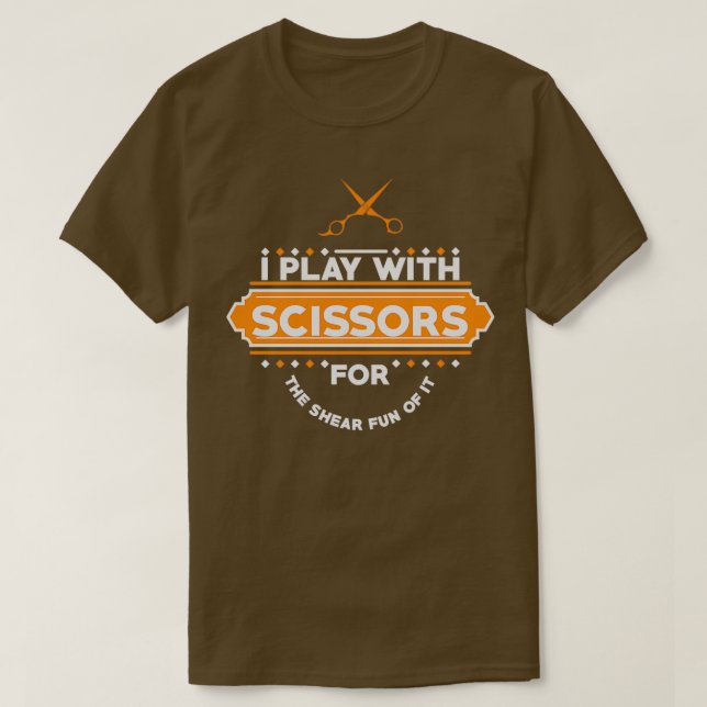 JAG SPELAR MED SCISSORR T SHIRT (Design framsida)