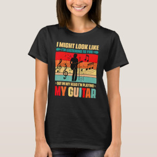 Jag spelar min gitarrmusik kläder t shirt