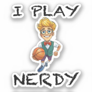 Jag spelar Nerdy Klistermärken