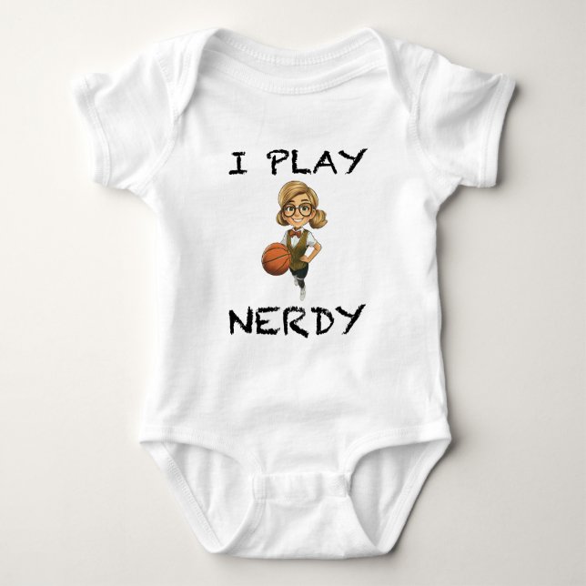 Jag spelar Nerdy T Shirt (Framsida)