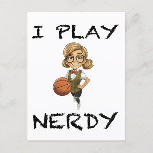 Jag spelar Nerdy Vykort