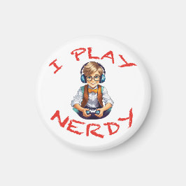 Jag spelar nervös spelpojke magnet