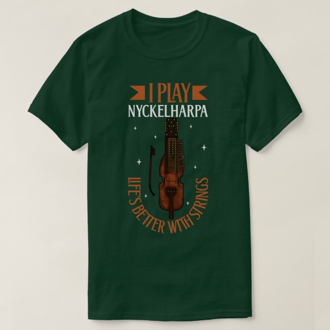Jag spelar Nyck elharpa T Shirt (Design framsida)