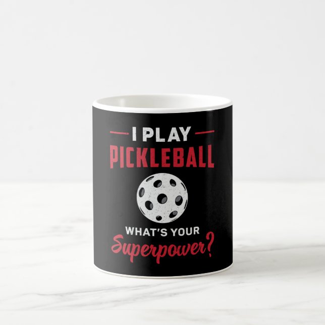 Jag spelar Pickleball, vad är din supermaktsmatta? Kaffemugg (Center)