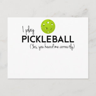 Jag spelar Pickleball Vykort