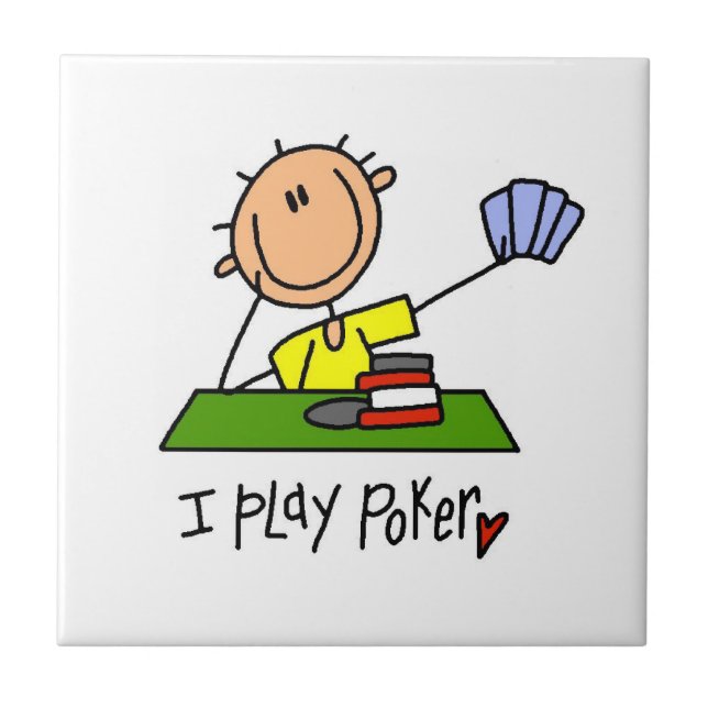 Jag Spelar Poker Kakelplatta (Framsidan)