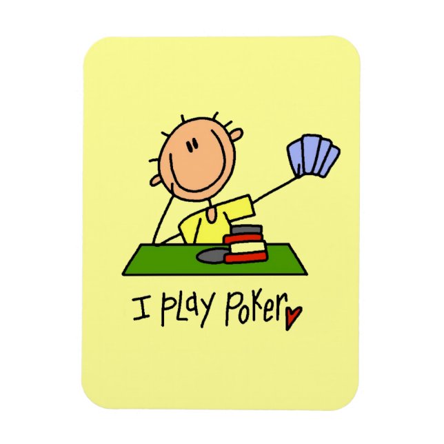 Jag Spelar Poker Magnet (Vertikal)