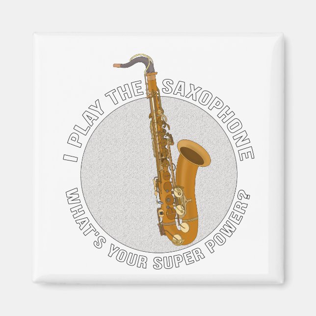 Jag spelar saxofonen, vad är din Toppen? Magnet (Framsidan)