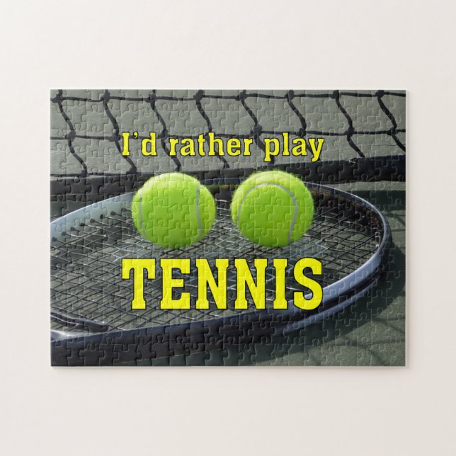 Jag spelar tennis pussel (Horisontell)
