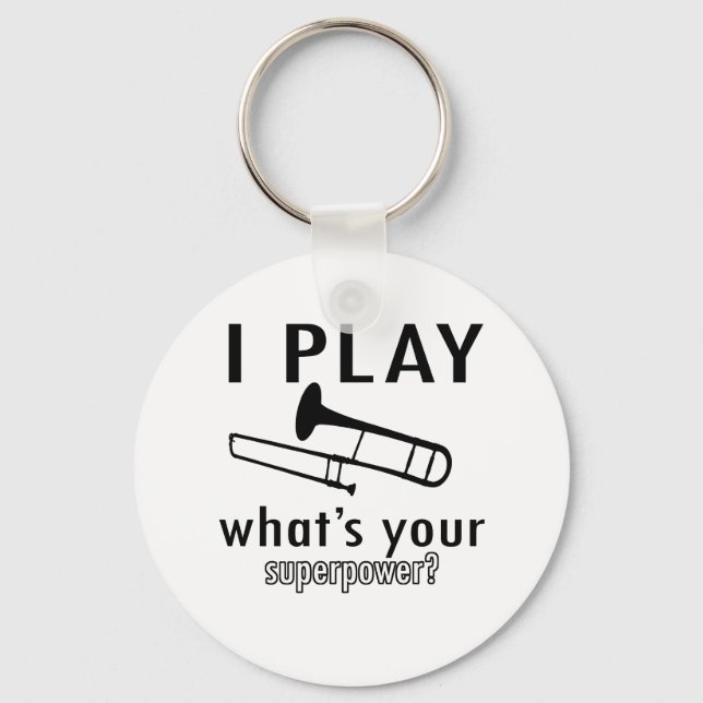 Jag spelar trombone nyckelring (Framsida)