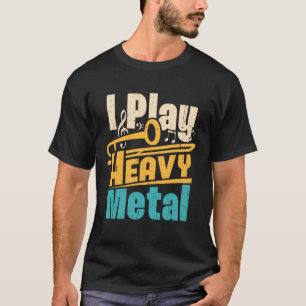 Jag spelar Trombone Player Trombonist Funn Metall T Shirt