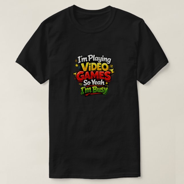 Jag spelar TV-spel T Shirt (Design framsida)