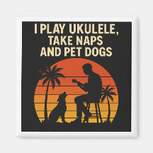 Jag spelar ukulele - magnet