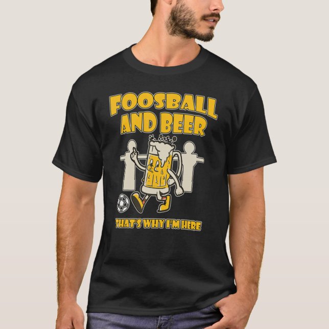 Jag spelar vid Foosball Bord Real Manar Dont Spin  T Shirt (Framsida)