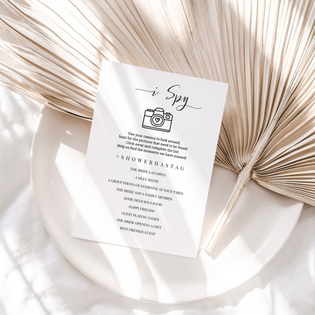 Jag spionerar Bröllop eller Möhippa-spelkort Inbjudningar (Skapare uppladdad)