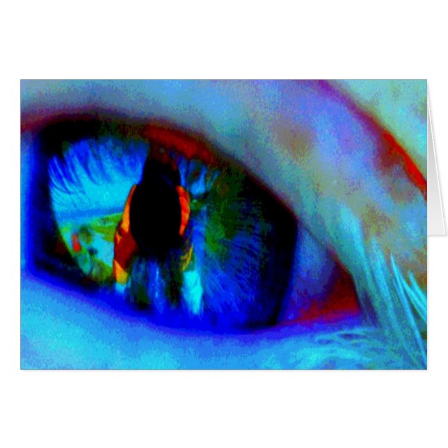 jag spionerar med mitt lite öga hälsningskort (Framsidan Horizontal)