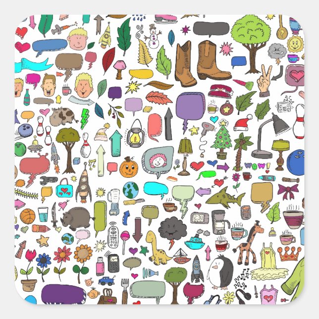 Jag spionerar med öga fyrkantigt klistermärke (Framsida)