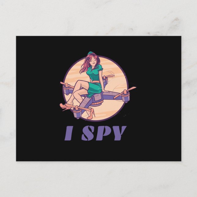 Jag spionerar på flickor vykort (Framsida)