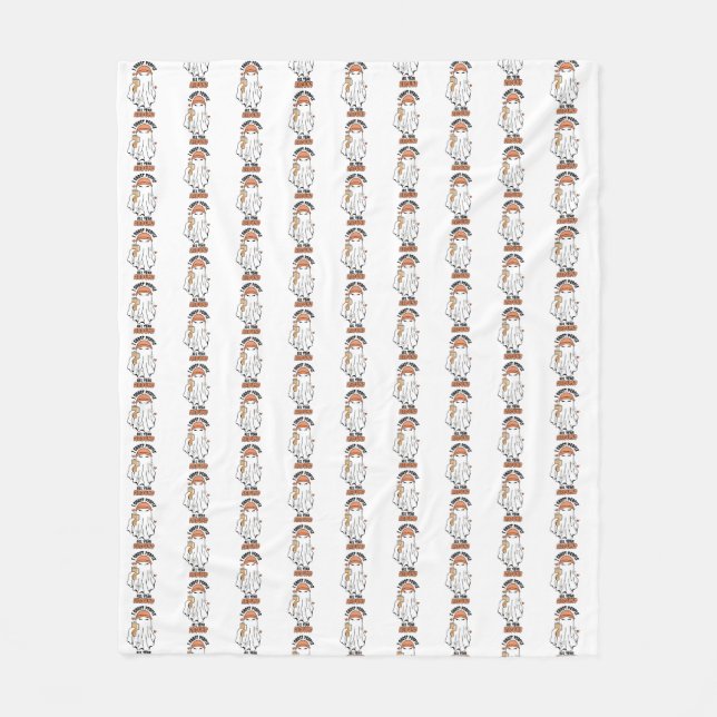 Jag spökfolk hela året runt Orangen Fleecefilt (Framsidan)