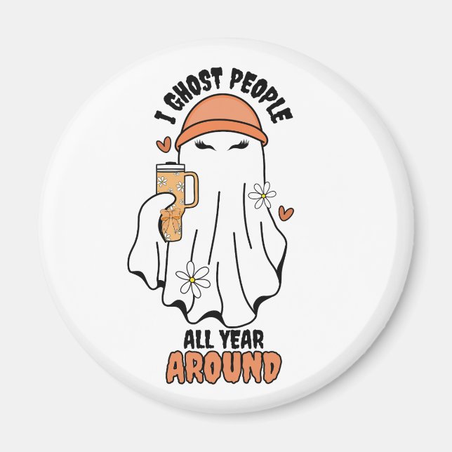 Jag spökfolk hela året runt Orangen Magnet (Framsidan)