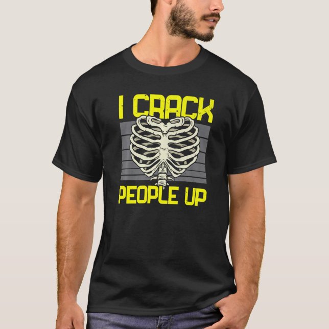 Jag sprackar folk på spine Whisperer Chiro Squad C T Shirt (Framsida)