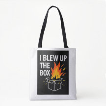 Jag sprängde väskan Tote Bag