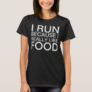Jag springa eftersom jag verkligen tycker om att m t-shirt