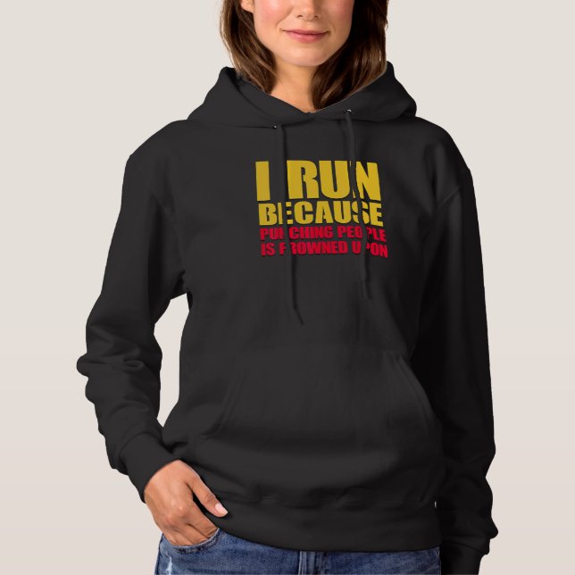 Jag Springa för att Slående människor är utstötta  T Shirt (Framsida)