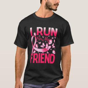 Jag Springa för min väninna Walk Breast Cancer-med T Shirt