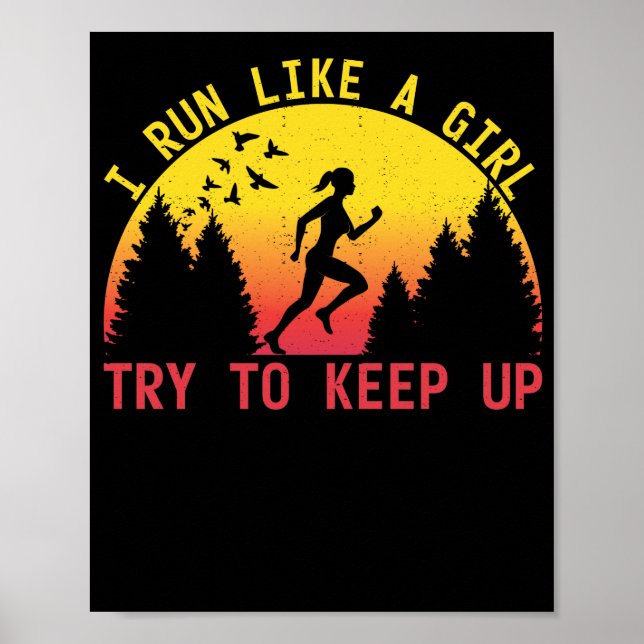 Jag Springa gillar en flicka som försöker Behålla  Poster (Framsidan)
